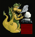 dragon typing email animation