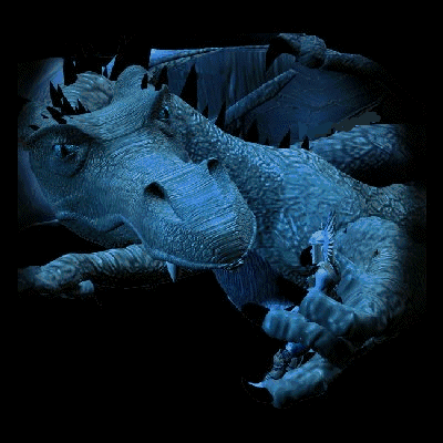 blue dragon animation