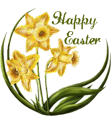 Happy Easter Daffodils amimation