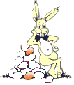 rabbit and eggs  amimation