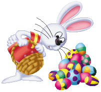 bunny with eggs  amimation
