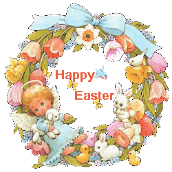  Happy Easter wreath amimation