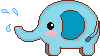 elephant squirting water  animation