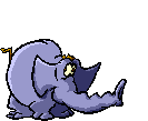elephant blowing bubble  animation