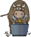  cow eating   animation