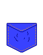 goat in a blue pocket animation