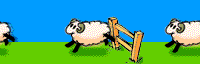  sheep jumping a fence  animation