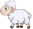 white sheep    animation