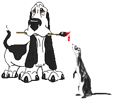 dog and ferret  animations