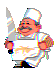 chef with a knife   animation