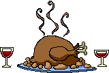 roast chicken and wine   animation