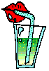 drinking from a glass   animation