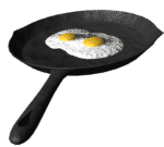 frying eggs   animation