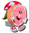 dancing pink grapefruit    animation