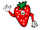 strawberry waving   animation