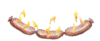 sizzling sausages   animation