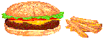 beefburger and chips   animation