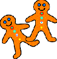 two gingerbread men   animation