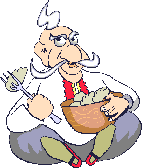 eating bowl of food   animation