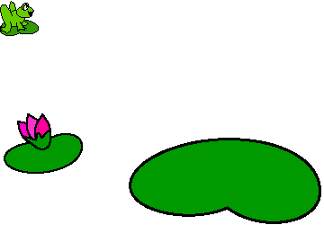 frog diving jumping  animation