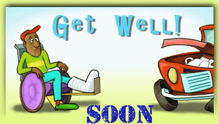 get well broken leg  animation